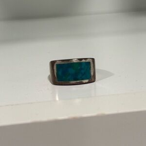 Turquoise Stone Silver Ring
